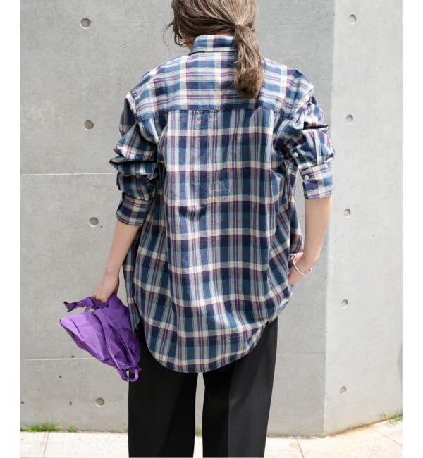 OUTDOOR PRODUCTS Usual Things「マドラスチェックプレーンシャツ」|シャツ・ブラウス|