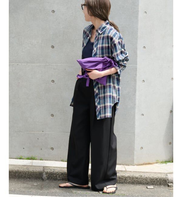 OUTDOOR PRODUCTS Usual Things「マドラスチェックプレーンシャツ」|シャツ・ブラウス|