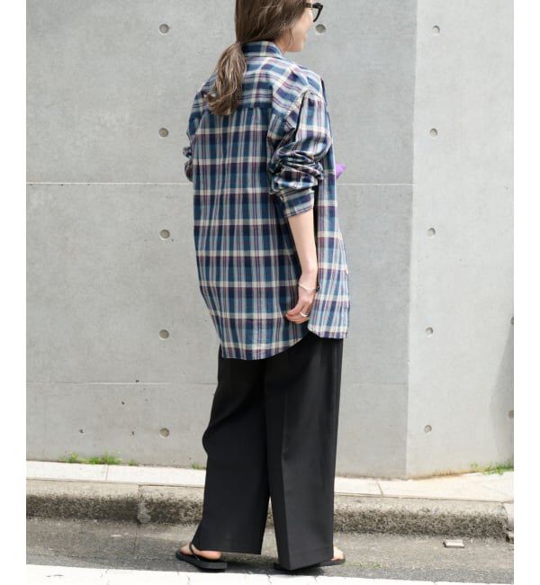 OUTDOOR PRODUCTS Usual Things「マドラスチェックプレーンシャツ」|シャツ・ブラウス|