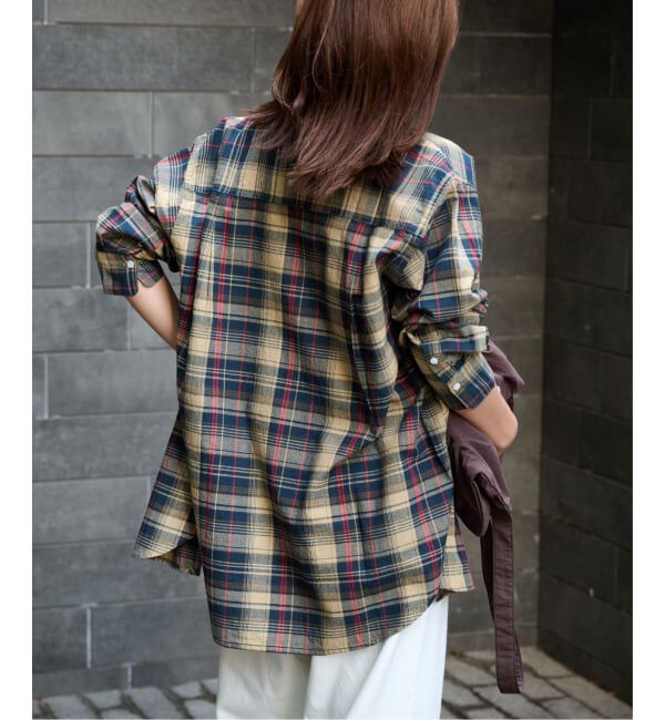 OUTDOOR PRODUCTS Usual Things「マドラスチェックプレーンシャツ」|シャツ・ブラウス|