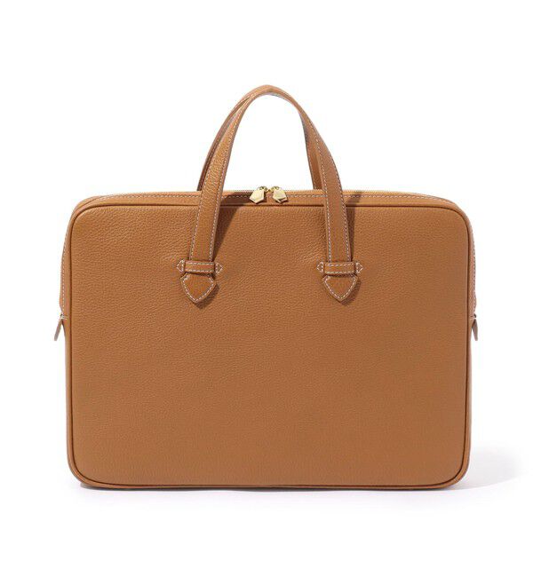 TOMORROWLAND GOODS「【別注】A SLIM MULTI CASE シュリンクレザー 2WAYブリーフケース」|トートバッグ|45 キャメル