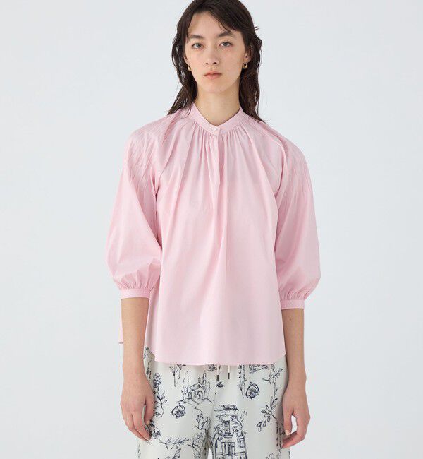 TOMORROWLAND collection「ストレッチブロード ピンタックスリーブブラウス」|シャツ・ブラウス|