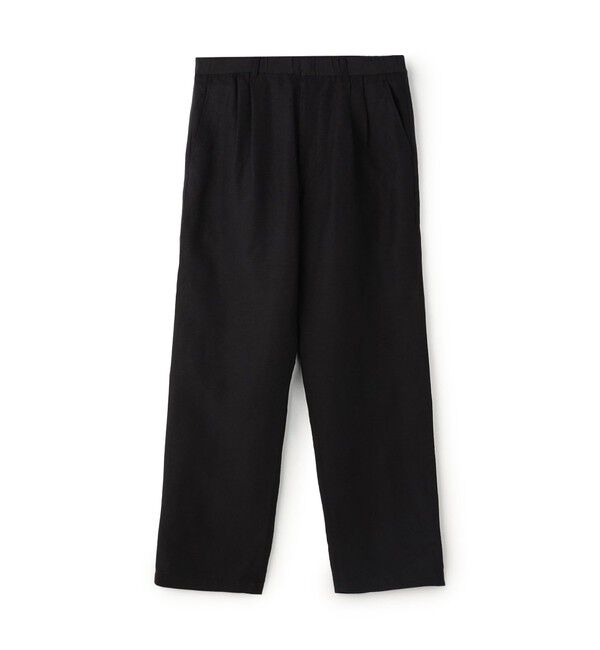 GALERIE VIE「リネンキュプラシルクコンパクト ツータックパンツ」|その他|17 チャコールグレー