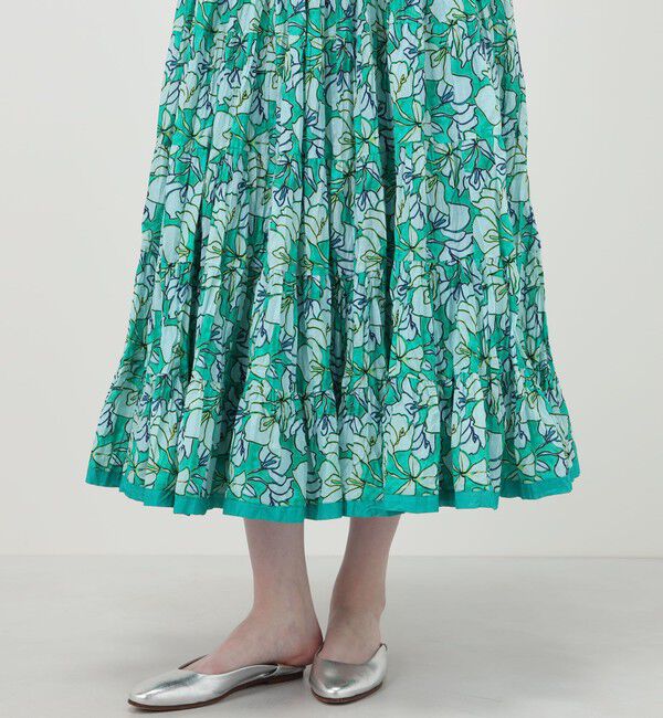 TOMORROWLAND BUYING WEAR「【別注】MARIHA Flower Poem 草原の虹のスカート」|フレア|