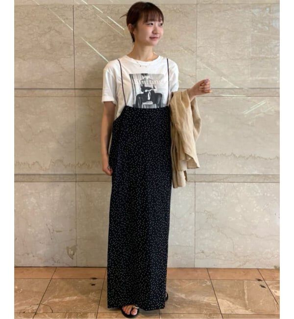 SLOBE IENA「《2枚セット/WEB限定/追加》アイラインキャミワンピース&times;ノースリーブTEEセット」|ワンピース|