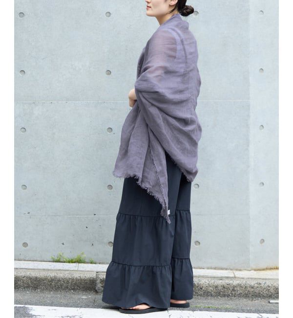 IENA「NIMNIMDUAI/ニムニムデュアイ PLAIN GAUZE STOLE ストール」|ストール|