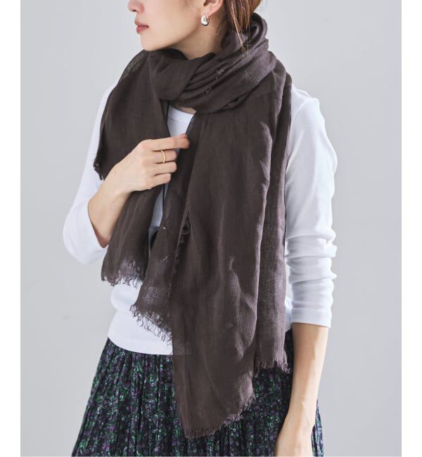 IENA「NIMNIMDUAI/ニムニムデュアイ PLAIN GAUZE STOLE ストール」|ストール|