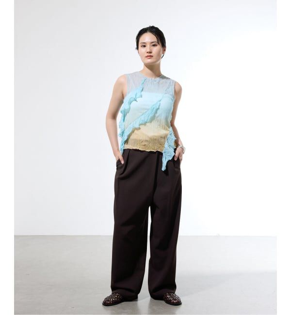 IENA「《セットアップ対応/一部店舗限定》カルゼラップパンツ」|その他|