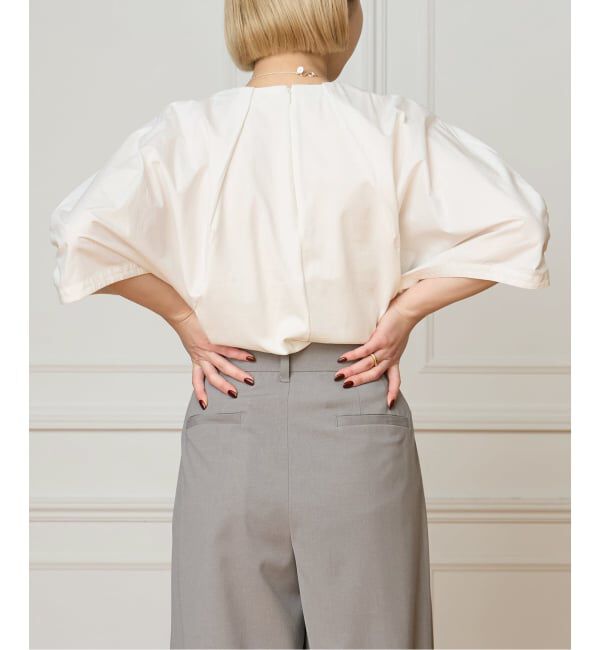 IENA LA BOUCLE「《追加予約》《洗濯機洗い可》タイプライターコンビプルオーバー」|Tシャツ・カットソー|