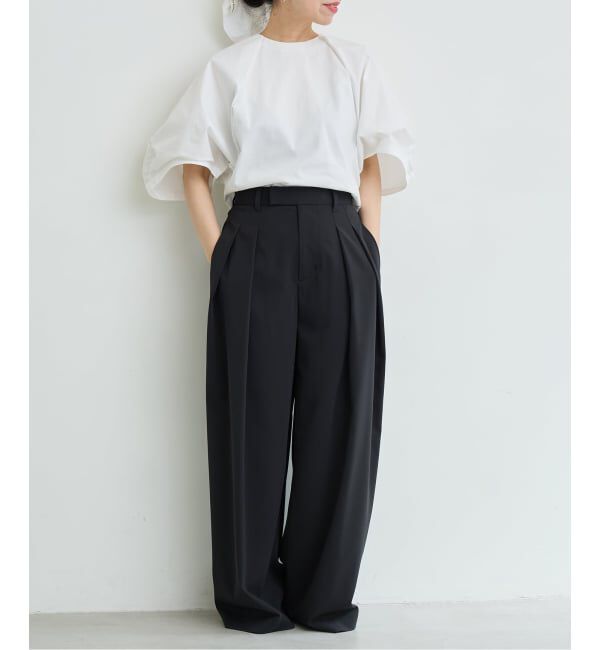 IENA LA BOUCLE「《追加予約》《洗濯機洗い可》タイプライターコンビプルオーバー」|Tシャツ・カットソー|