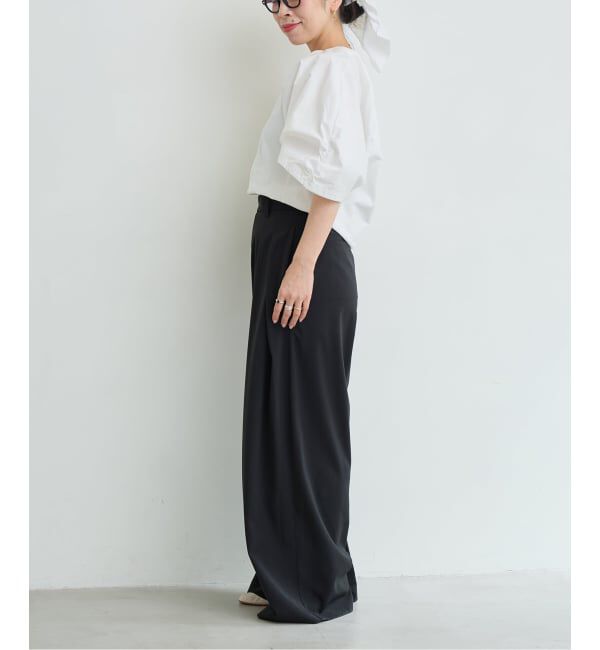IENA LA BOUCLE「《追加予約》《洗濯機洗い可》タイプライターコンビプルオーバー」|Tシャツ・カットソー|