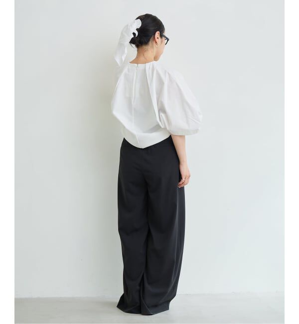 IENA LA BOUCLE「《追加予約》《洗濯機洗い可》タイプライターコンビプルオーバー」|Tシャツ・カットソー|