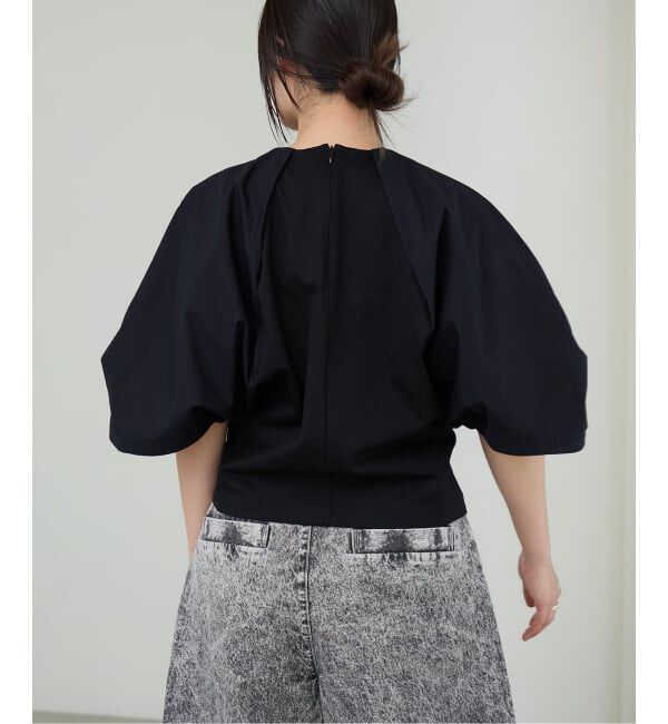 IENA LA BOUCLE「《追加予約》《洗濯機洗い可》タイプライターコンビプルオーバー」|Tシャツ・カットソー|