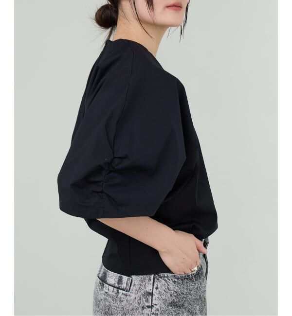 IENA LA BOUCLE「《追加予約》《洗濯機洗い可》タイプライターコンビプルオーバー」|Tシャツ・カットソー|
