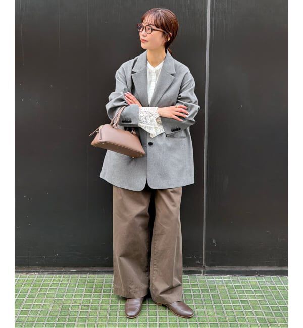 SLOBE IENA「《WEB限定カラーあり/追加3予約》PE SHARK ビックジャケット」|テーラードジャケット|