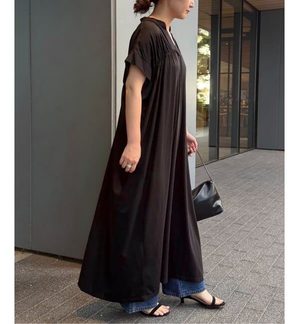SLOBE IENA「《WEB・一部店舗限定カラーあり》スキッパーワンピース」|ワンピース|