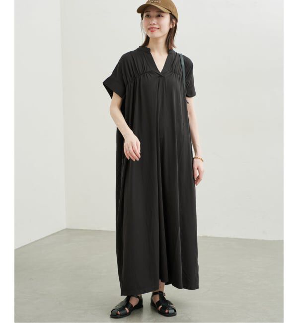 SLOBE IENA「《WEB・一部店舗限定カラーあり》スキッパーワンピース」|ワンピース|
