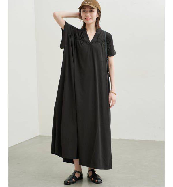 SLOBE IENA「《WEB・一部店舗限定カラーあり》スキッパーワンピース」|ワンピース|