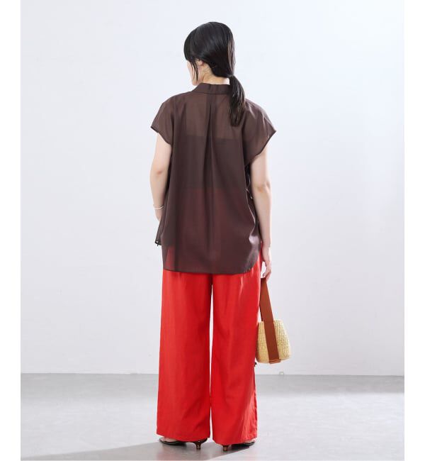 IENA「《追加2/新色あり》ウオッシャブルリネン混イージーパンツ」|その他|