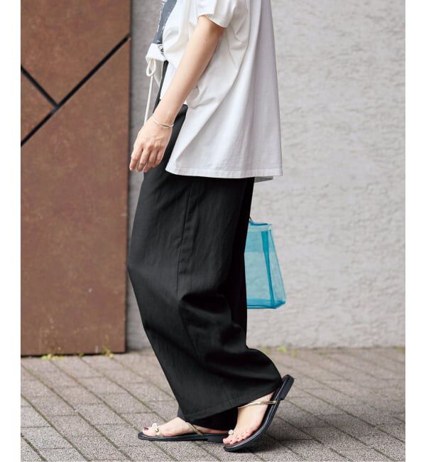 IENA「《追加2/新色あり》ウオッシャブルリネン混イージーパンツ」|その他|