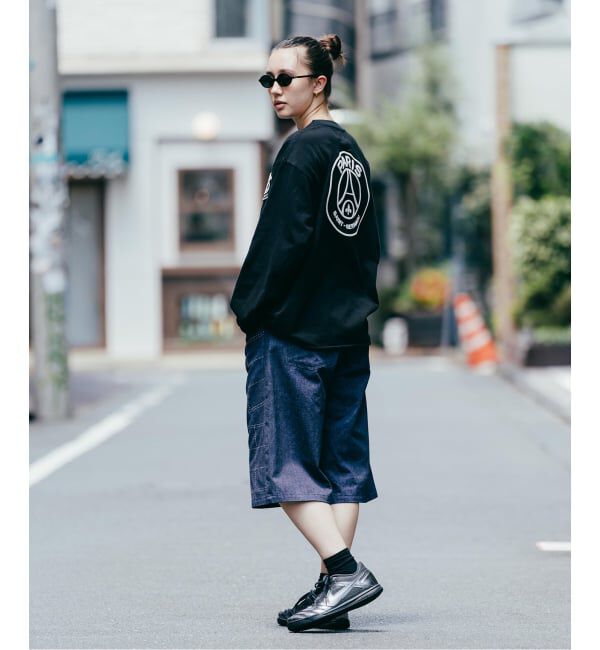 Paris Saint-Germain「【Poggy &times; Paris Saint-Germain】DEAR PSG PRINTED BAGGY SHORTS」|デニム|