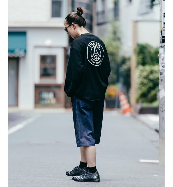 Paris Saint-Germain「【Poggy &times; Paris Saint-Germain】DEAR PSG PRINTED BAGGY SHORTS」|デニム|