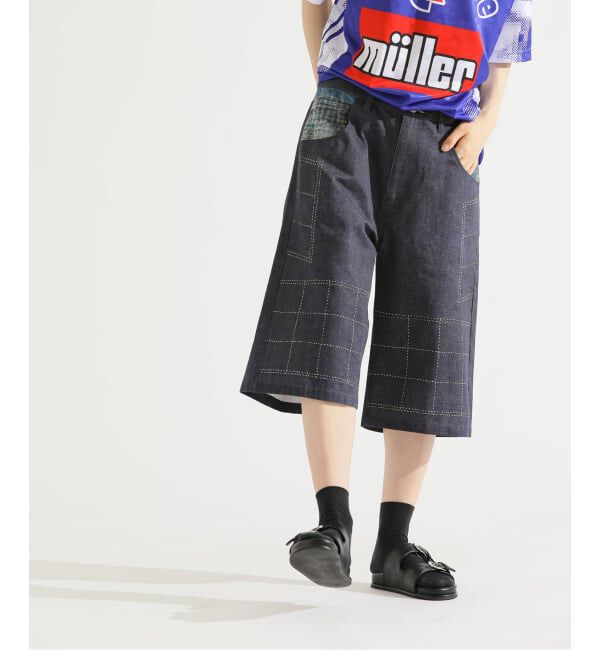 Paris Saint-Germain「【Poggy &times; Paris Saint-Germain】DEAR PSG PRINTED BAGGY SHORTS」|デニム|