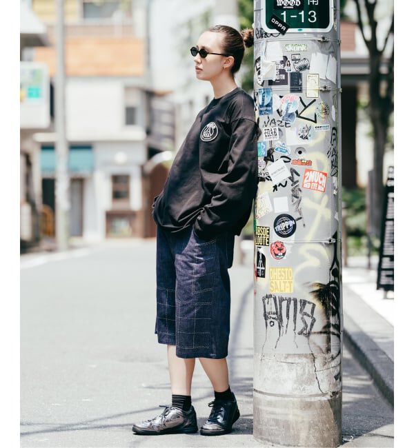 Paris Saint-Germain「【Poggy &times; Paris Saint-Germain】DEAR PSG PRINTED BAGGY SHORTS」|デニム|
