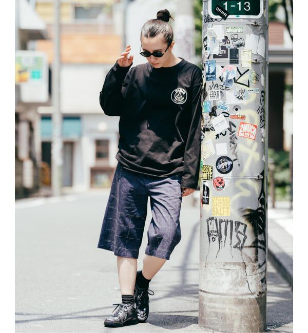 Paris Saint-Germain「【Poggy &times; Paris Saint-Germain】DEAR PSG PRINTED BAGGY SHORTS」|デニム|