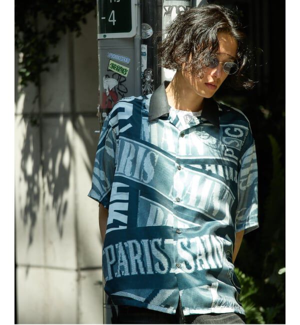Paris Saint-Germain「【Paris Saint-Germain / パリ・サン＝ジェルマン】 VINTAGE SCARF SHIRT」|シャツ・ブラウス|ブラック