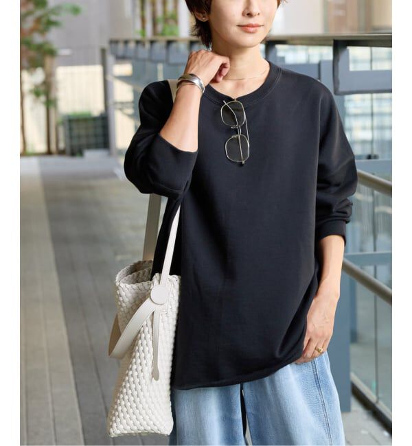 JOURNAL STANDARD relume「《追加2》オーバーサイズロングスウェット」|スウェット・ジャージ|ブラック
