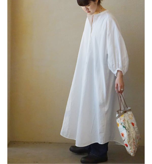 journal standard luxe「C/Cu パフワンピース」|ワンピース|ホワイト