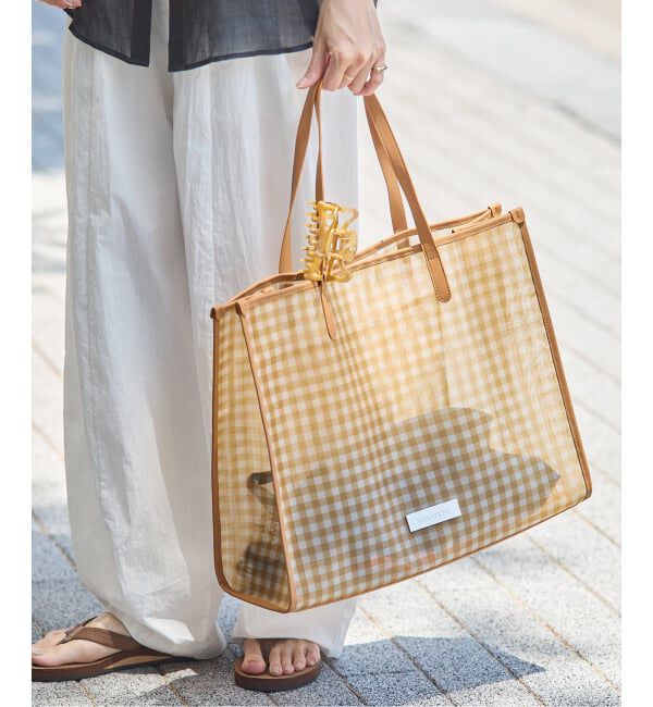 JOURNAL STANDARD「【HELOYSE/エロイーズ】  BEACH SQUARE TOTE」|トートバッグ|ベージュ