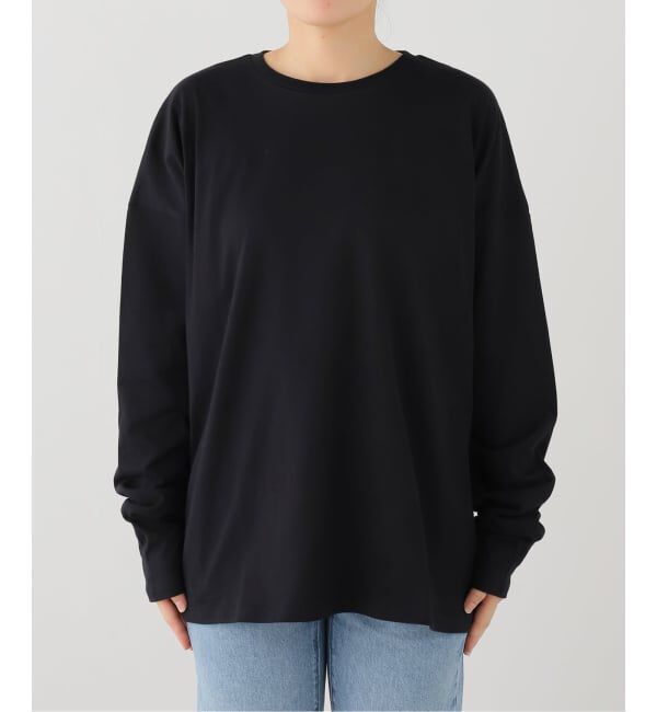 journal standard luxe「テンジクボーダー CN-Big-プルオーバー」|Tシャツ・カットソー|ブラック