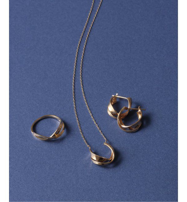 Lilas by Spick&Span「2ラインツイストモチーフ50cmネックレス K10」|ネックレス|