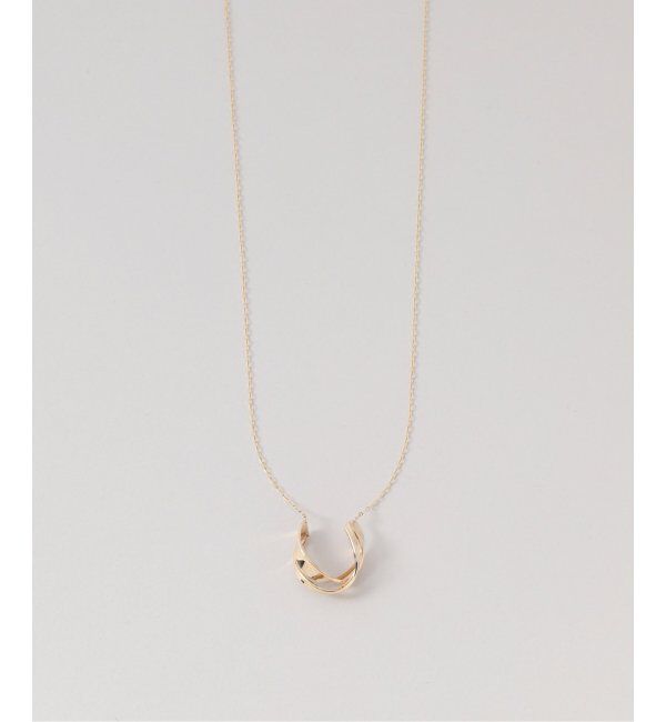 Lilas by Spick&Span「2ラインツイストモチーフ50cmネックレス K10」|ネックレス|