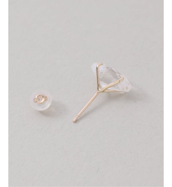 Lilas by Spick&Span「クラッシュクォーツピアス K10（両耳）」|ピアス|