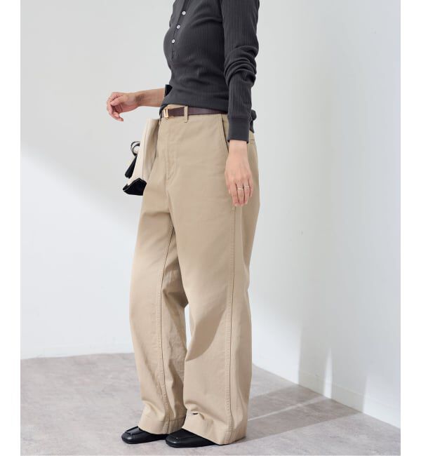 FRAMeWORK「≪WEB限定 / 追加≫OVER SIZED CHINO パンツ 3」|チノ|ベージュ