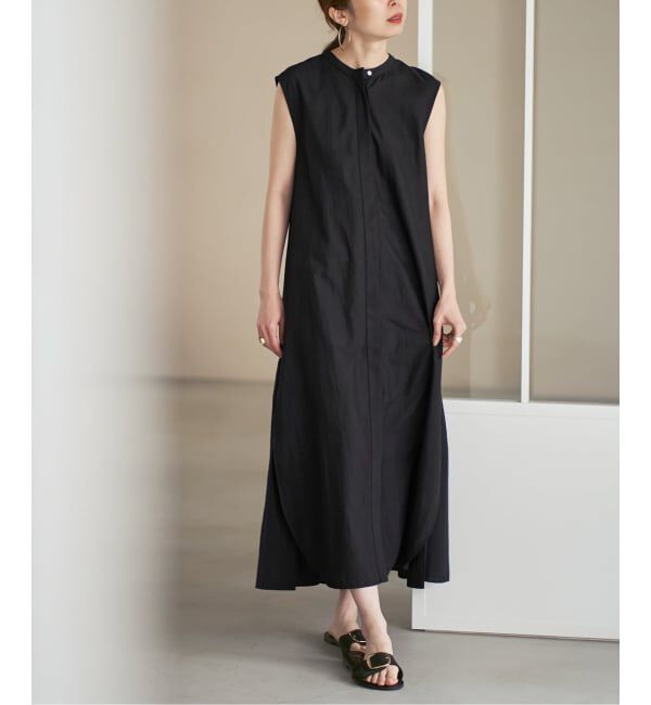 NOBLE「【洗える】normment/ノーメント STRIPE STITCH N/S DRESS」|ワンピース|