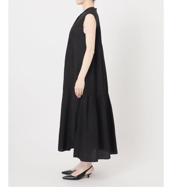 NOBLE「【洗える】normment/ノーメント STRIPE STITCH N/S DRESS」|ワンピース|
