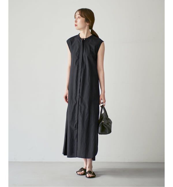 NOBLE「【洗える】normment/ノーメント STRIPE STITCH N/S DRESS」|ワンピース|