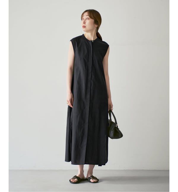 NOBLE「【洗える】normment/ノーメント STRIPE STITCH N/S DRESS」|ワンピース|