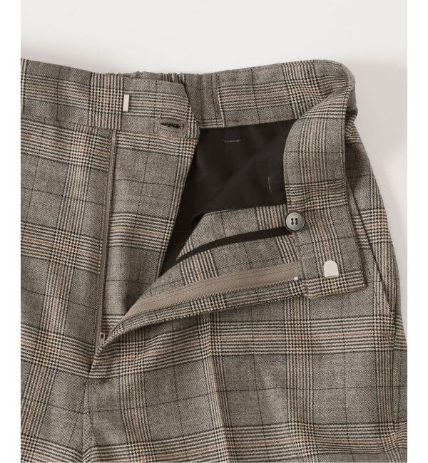 Spick and Span「《セットアップ可 / 予約》ウールブレンドグレンチェックパンツ」|スラックス|