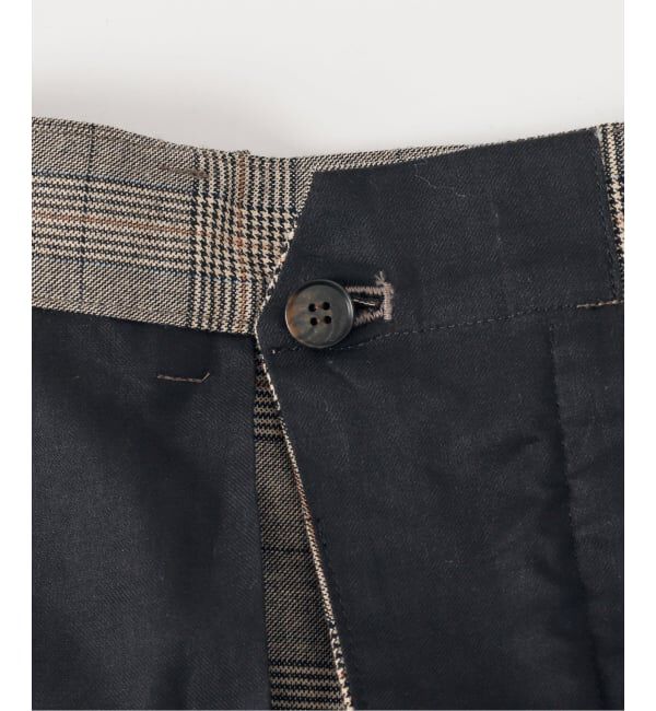 Spick and Span「《セットアップ可 / 予約》ウールブレンドグレンチェックパンツ」|スラックス|