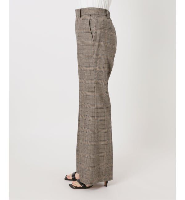 Spick and Span「《セットアップ可 / 予約》ウールブレンドグレンチェックパンツ」|スラックス|