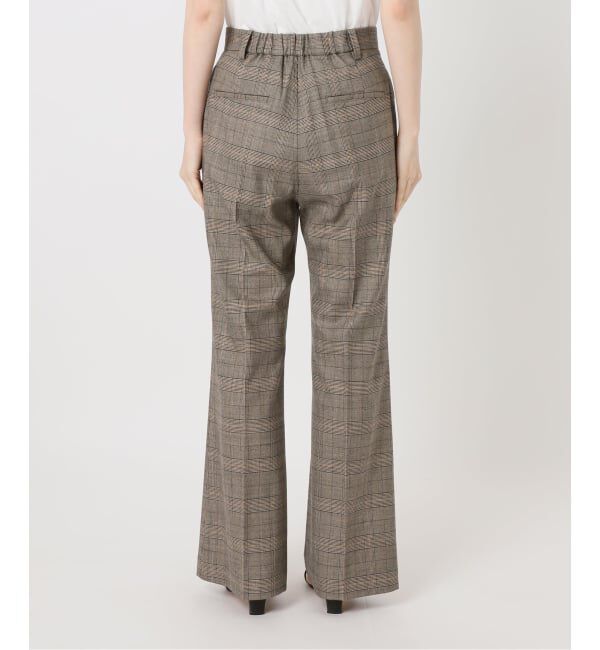 Spick and Span「《セットアップ可 / 予約》ウールブレンドグレンチェックパンツ」|スラックス|