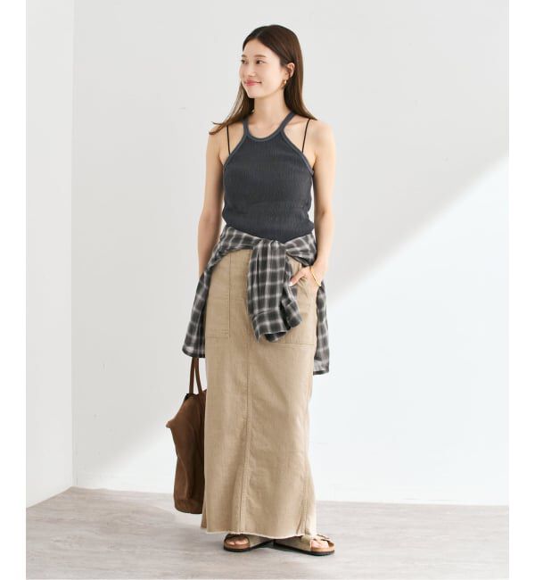 FRAMeWORK「MATTII Wrinkle cotton Crew neck tank top」|タンクトップ|