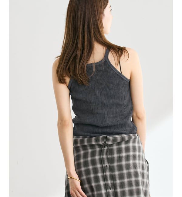 FRAMeWORK「MATTII Wrinkle cotton Crew neck tank top」|タンクトップ|