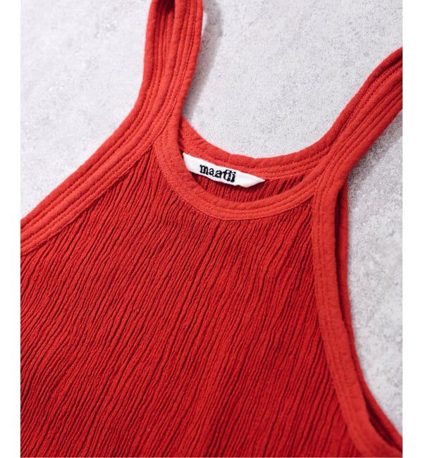 FRAMeWORK「MATTII Wrinkle cotton Crew neck tank top」|タンクトップ|