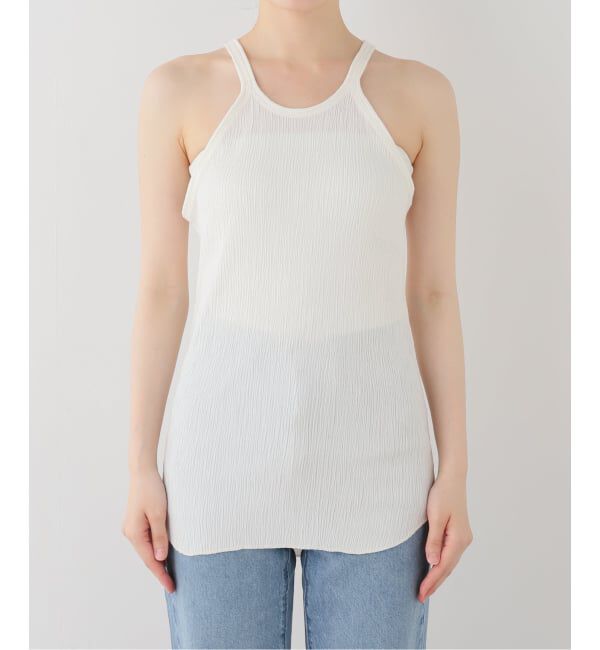 FRAMeWORK「MATTII Wrinkle cotton Crew neck tank top」|タンクトップ|